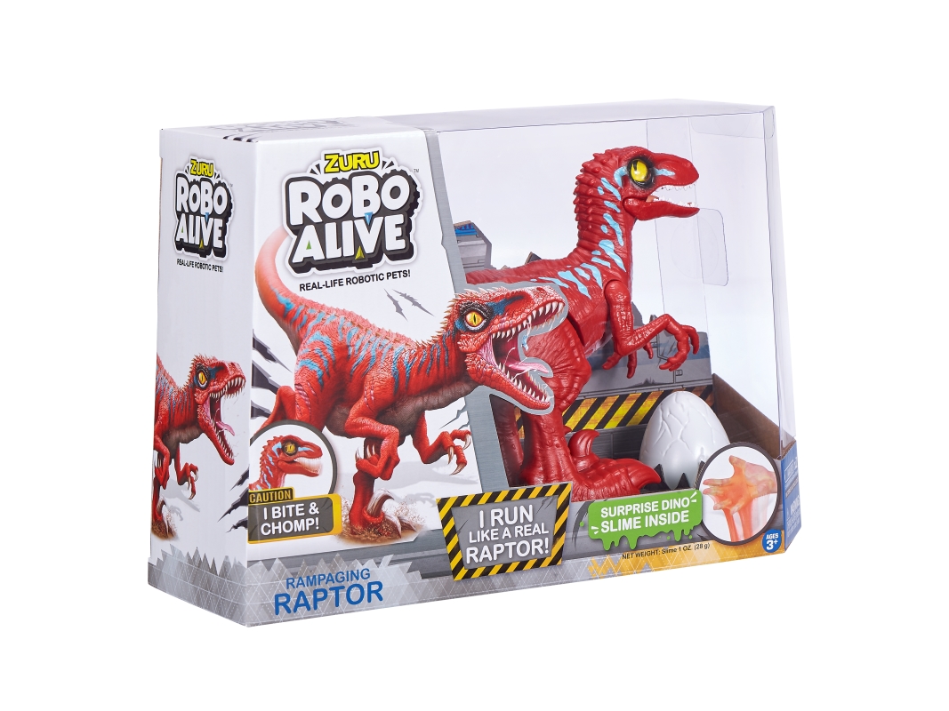 Robo Alive Dino Raptor - 1 stk/1 pcs - assorteret/assorted