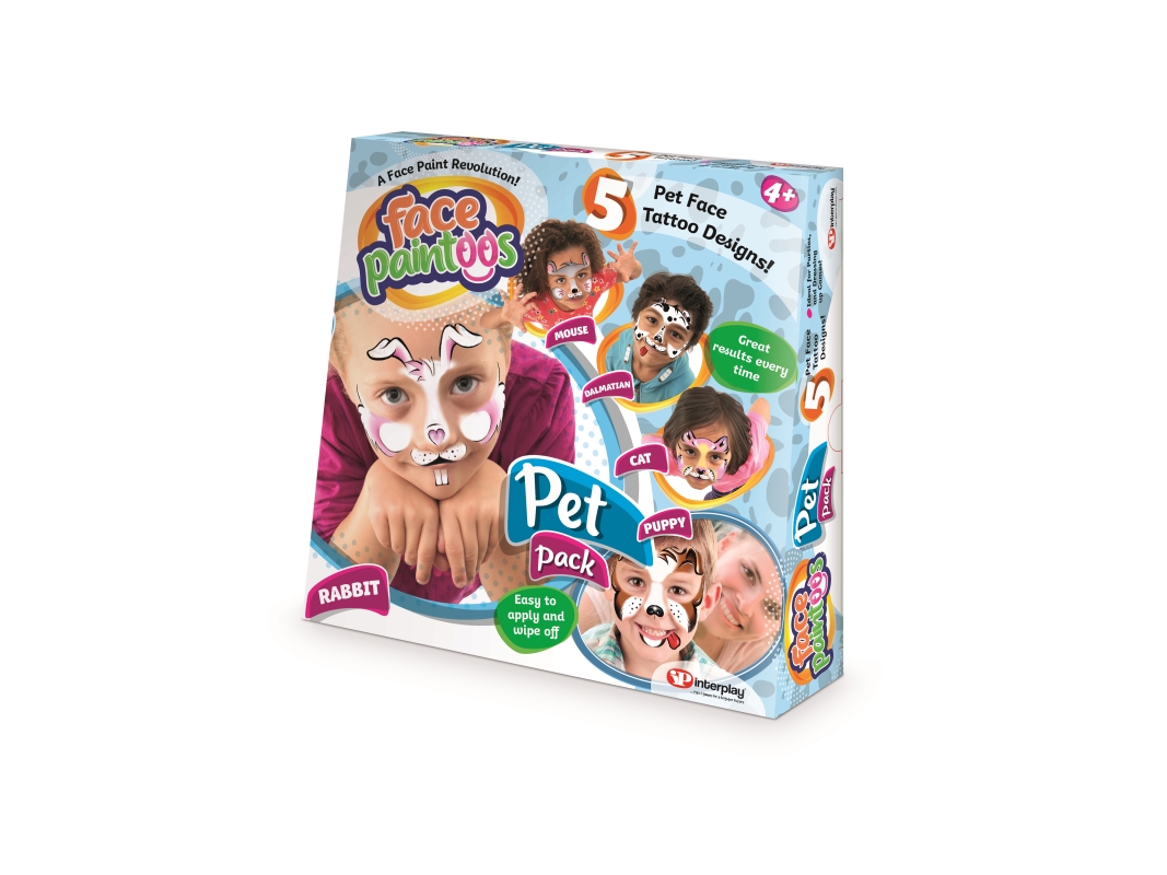 Interplay Entertainment Face Paintoos Pet Pack, 6 Pcs Per Outer