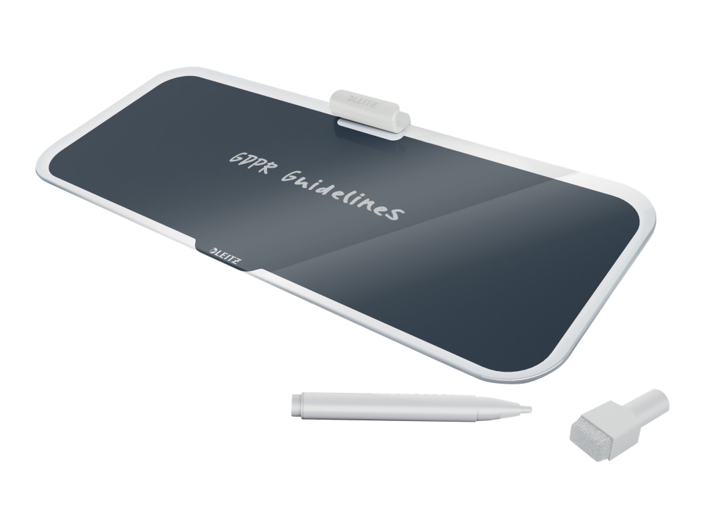 Leitz Cosy - Whiteboard - stasjonær - herdet glass - magnetisk - fløyelsgrå