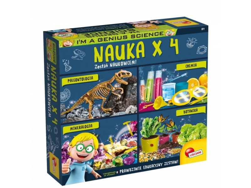Lisciani Wissenschafts-Set I'm A Genius Nauka X 4