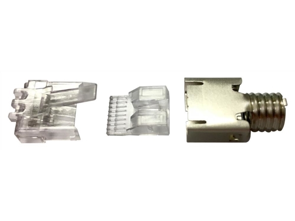 CommScope MP-6S-B-5, RJ45, Rostfritt stål, Transparent, Rostfritt stål, Cat6, Nickel/Guld, Förnicklad fosforbrons | Datortillbehör - Nätverk - Switchar | GameStuff