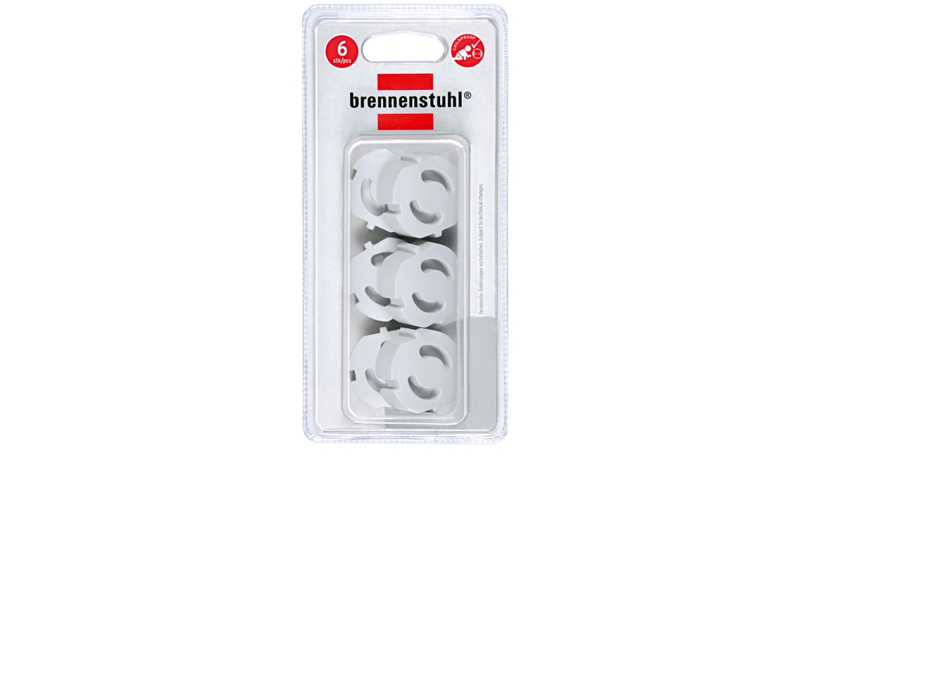 Brennenstuhl 1164480 Stikkontakt Transparent 6 Stk