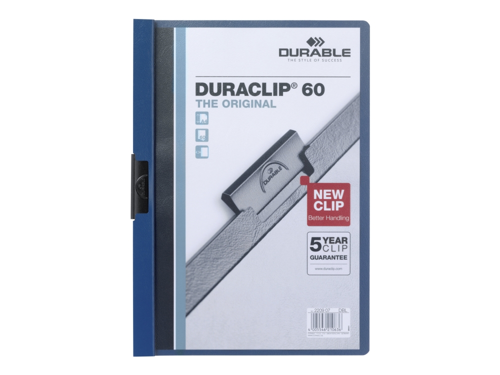 Langlebige Klemmemappe Duraclip 30 - 2200 220007 A4 Mørkeblå