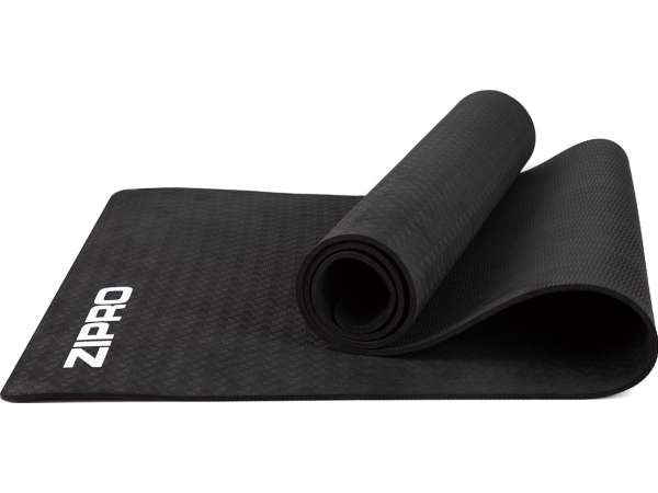 Zipro Exercise Mat - 4Mm - Black - Size: 173X61cm