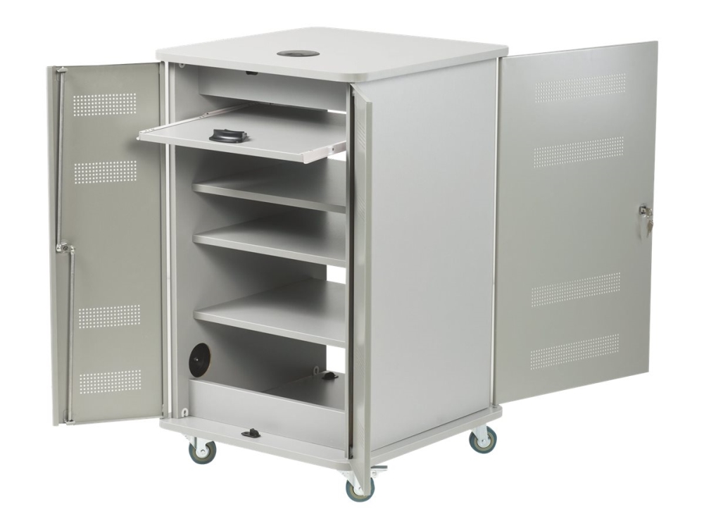 Nobo Multimedia Cabinet - Vogn Med Hjul