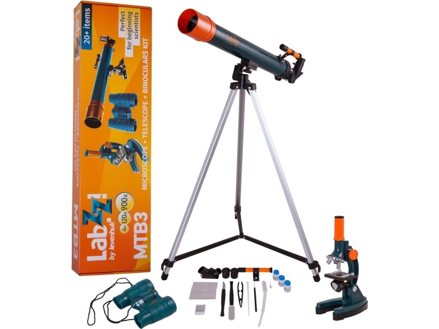 Levenhuk Telescope Levenhuk Labzz Mtb3 Kit With Microscope, Telescope And Binoculars