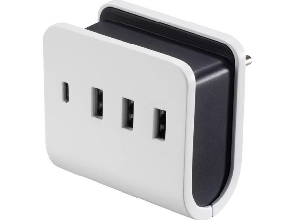 Voltcraft Vc-11374055 Usb-Oplader Stikdåse Udgangsstrøm Max. 4.8 A 4 X Usb, Usb-C Bøsning