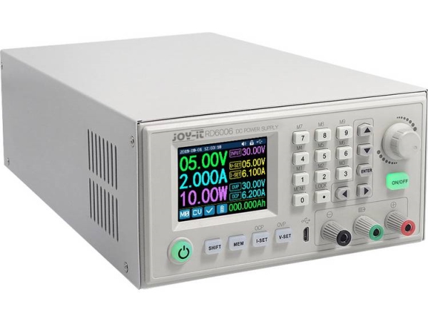 Joy-It Labornetzgerät, Einstellbar 0 - 60 V 0 - 6 A 400 W Usb, Wifi Fernsteuerbar, Programmierbar Anzahl Ausgänge 2 X (Jt-Rd6006-Comfort)
