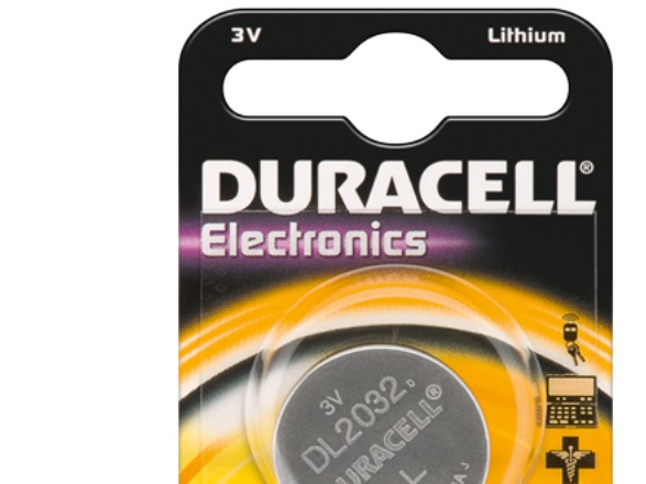 Duracell Cr2032, Lithium, Knap/Mønt, 3 V, 1 Stk, Cr2032, Sølv