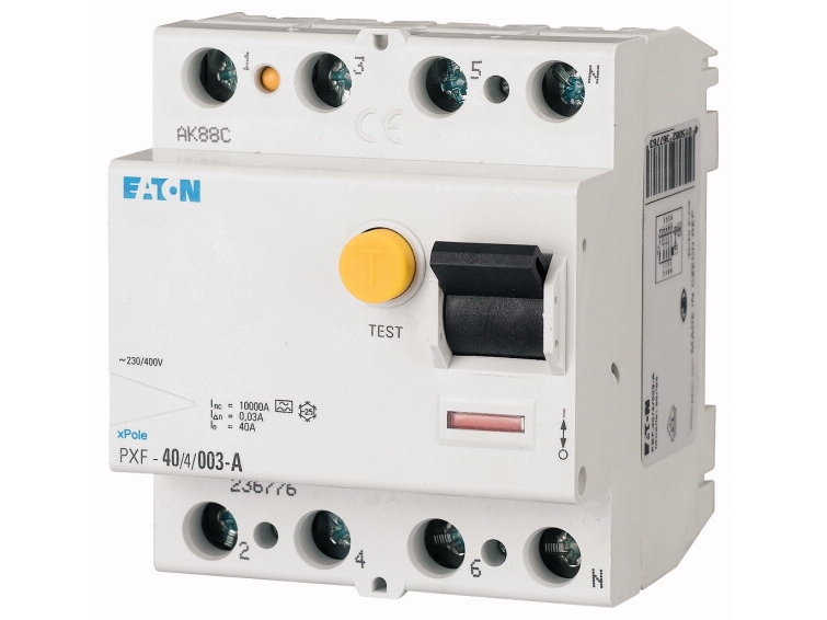 Eaton Pxf-40/4/05-A, Fehlerstromschutzschalter, 10000 A, Ip20