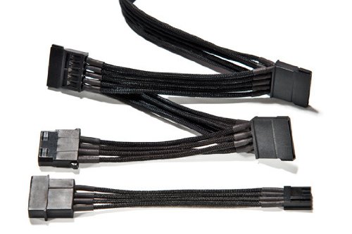 Be Quiet! S-Ata Power Cable Cm-30750 - Strømkabel - 4-Pin Mini-Strømforsyningsforbinder, Sata Strøm - 70 Cm - Sort