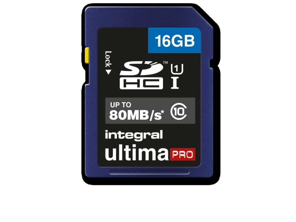 16 Gb Sd-Kort Sdhc Cl10 Uhs 1 U1 80 Mb/S Integreret
