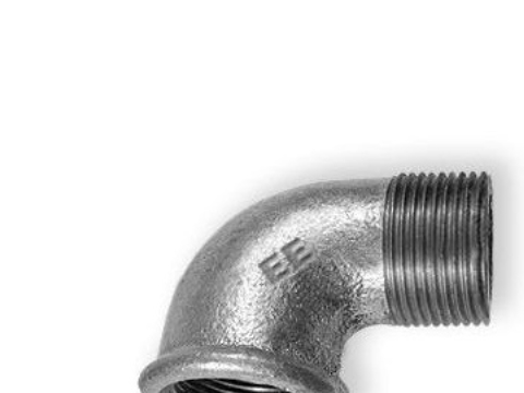 Odlewnia Zawiercie Elbow 90 ° Female-Threaded A7 5/4 "Galvanized