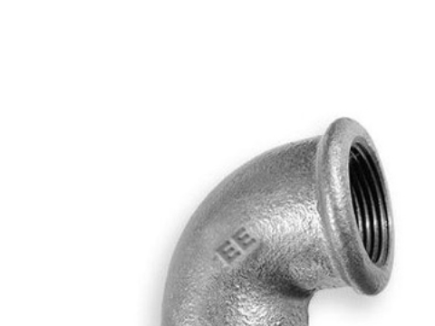 Zawiercie Støberi Albue 90 ° A1 1/2 "Galv
