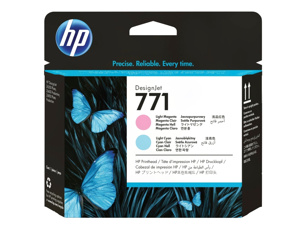 HP 771 - Ljus magenta, ljus cyan - skrivhuvud