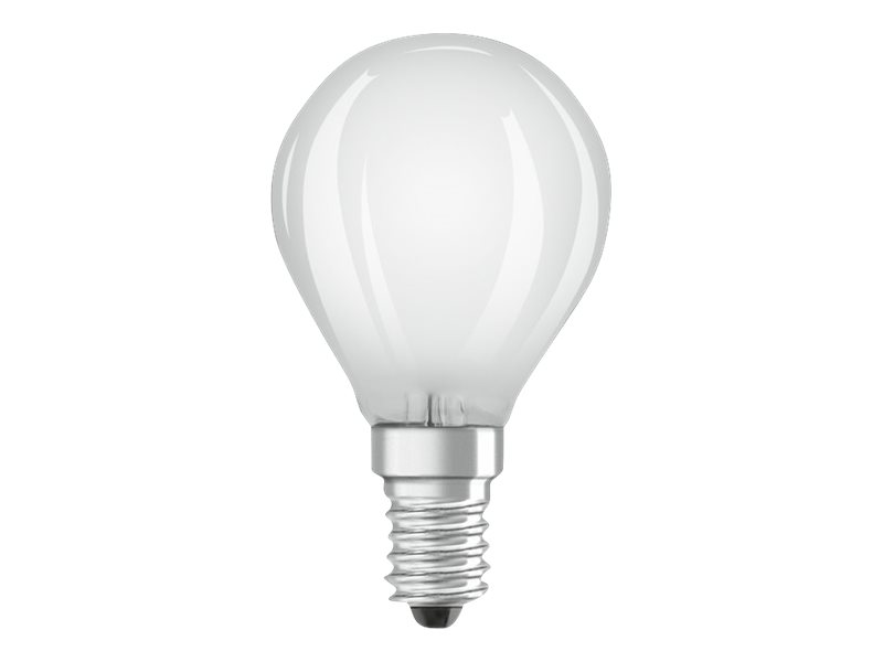 Osram - Led-Glühlampe - Form: P45 - Mattiert - E14 - 4 W (Entspricht 40 W) - Klasse E - Warmweißes Licht - 2700 K (2Er Pack)