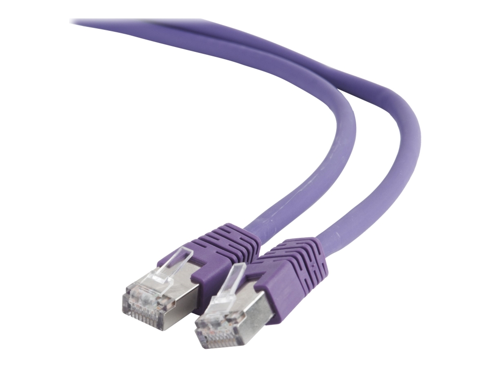 Gembird - Patchkabel - Rj-45 (Han) Til Rj-45 (Han) - 2 M - S/Ftp - Cat 6A - Formet - Lilla