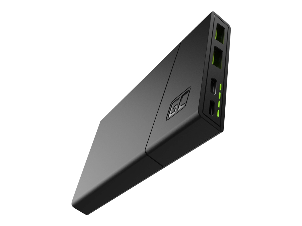 Green Cell Powerplay10 Strömförsörjningsbank 10000 Mah Gc Ultra Charge Huawei Fast Charge Pe 2.0 Pd Qc 3.0 Afc 3 Utdatakontakter 2 X Us
