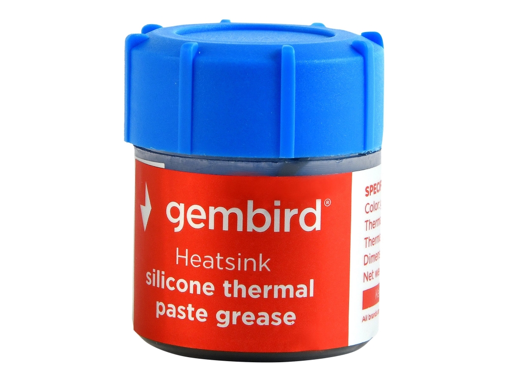 Gembird Tg-G15-02, Wärmeleitpaste, 4,63 W/M·K, 3,15 G/Cm³, Silikon, 15%, 35%