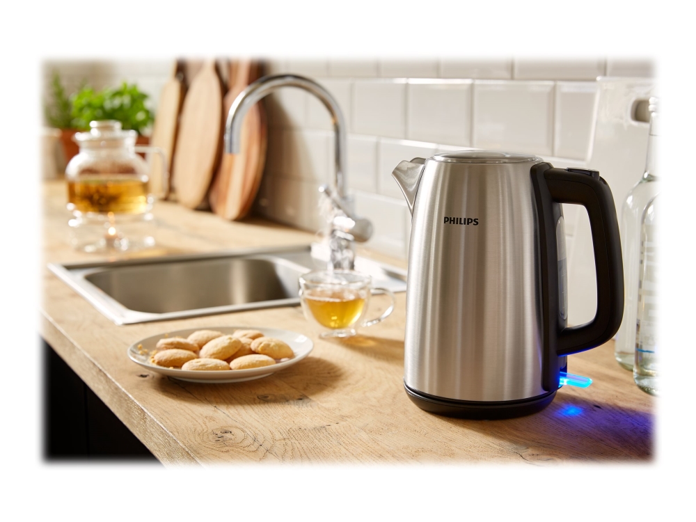 Philips Viva Collection Hd9351/90 Wasserkocher, 1,7 L, 2020 W, Metall, Wasserstandsanzeige, Drahtlos, Filterung
