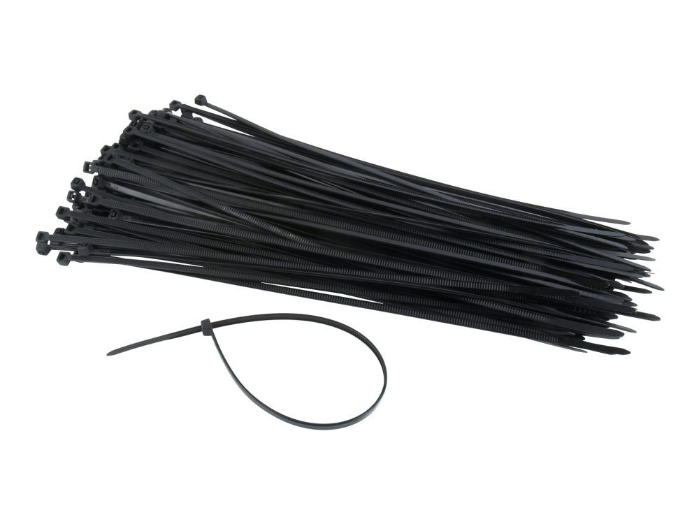 Gembird NYTFR-250X3.6 - Kabelbånd - 26 cm - sort (pakke med 100)