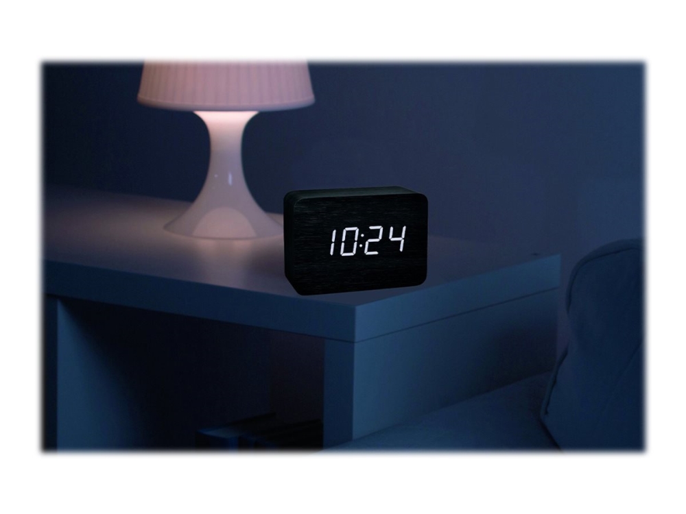 TFA CLOCCO - Väckarklocka - rektangulär - elektronisk - skrivbord - svart | Huset - Säkerhet & Larm - Klockor och väckarklockor | GameStuff