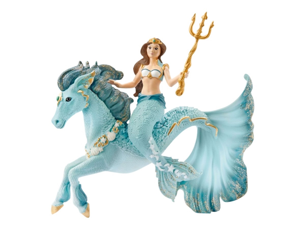 Schleich bayala havfrue på søhest - Action Figur 70594