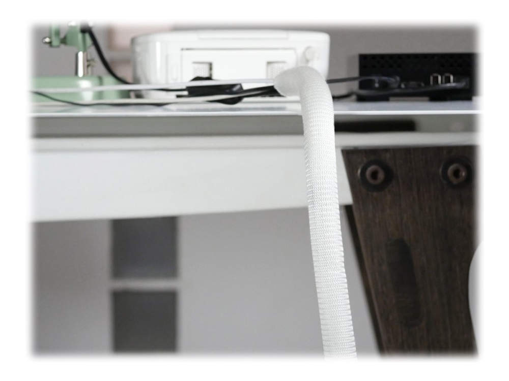 LTC CABLE TUBE - Kabelisolering - 2 m - hvid