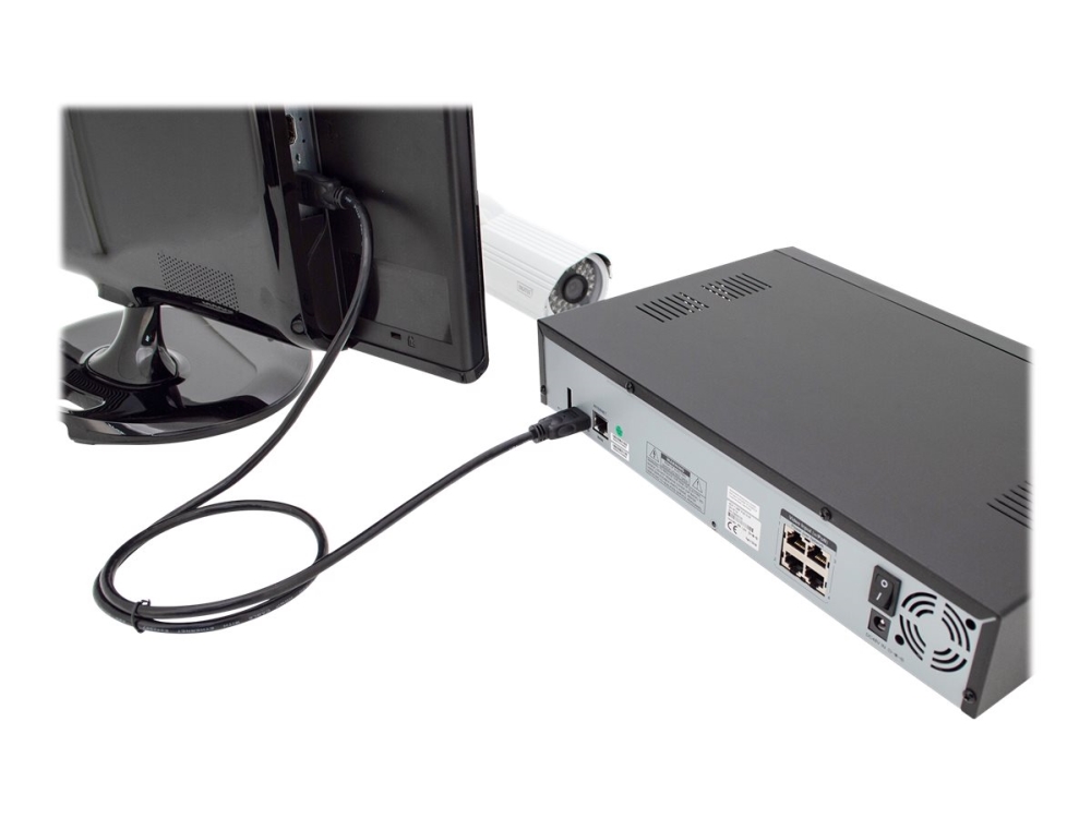 Digitus - Hdmi-Kabel Med Ethernet - Hdmi Han Til Hdmi Han - 3 M - Sort - 4K Support
