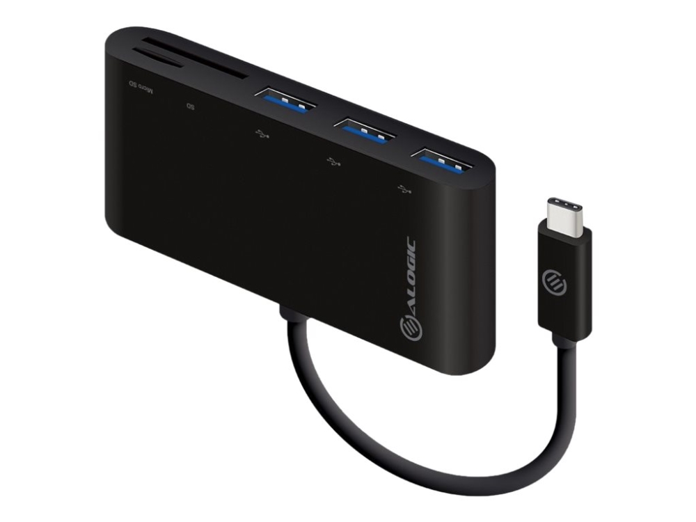 Alogic Usb-C Multiport Adapter - Hub - 3 X Superspeed Usb 3.0 - Desktop