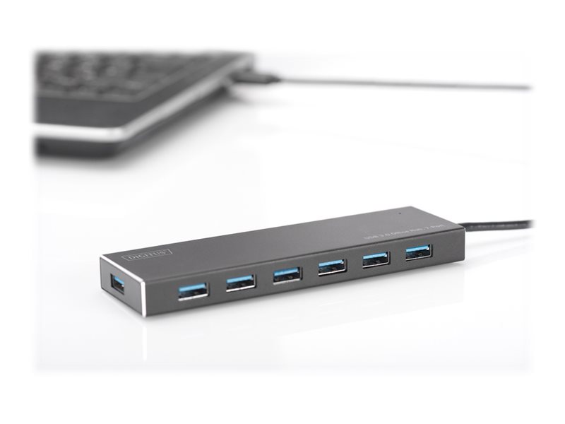 Digitus Usb 3.0 Office Hub Da-70241-1 - Hub - 7 X Superspeed Usb 3.0 - Desktop