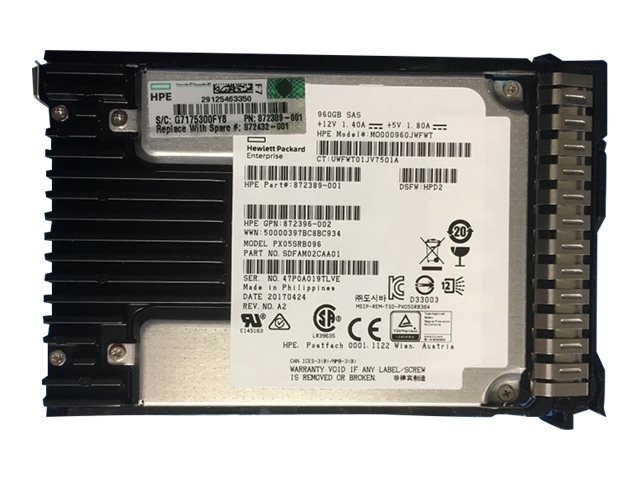 Hpe Mixed Use - Ssd - 400 Gb - 2.5" Sff - Sas 12Gb/S - Med Hpe Smart Carrier