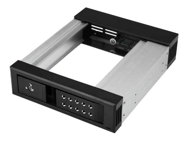 Startech.Com Hot-Swap Festplattenschacht Von 5,25" Auf 3,5" - Wechselbarer Laufwerksschacht Für 3,5" Sata/Sas Laufwerke - Aluminium, 13,3 Cm (5.25 Zo