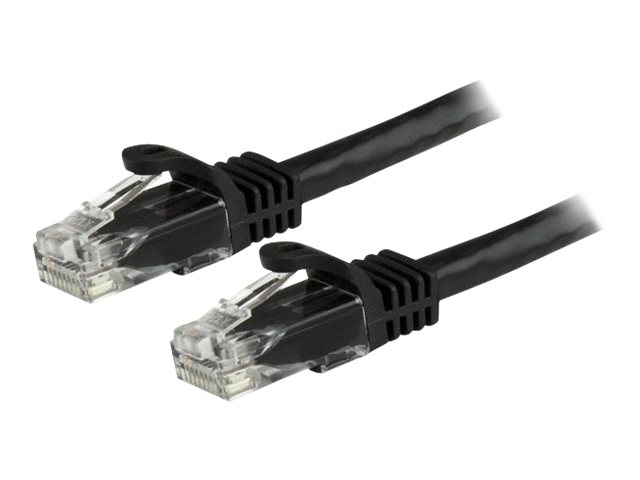Startech.Com 7,5M Cat6-Kabel - Schwarzes Cat6-Patchkabel - Snagless Rj45-Steckverbinder - Etl, 7,5 M, Cat6, U/Utp (Utp), Rj-45, Rj-45