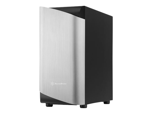 Silverstone Seta A1, Midi Tower, Pc, Schwarz, Silber, Atx, Micro Atx, Mini-Itx, Aluminium, Stahl, Gehärtetes Glas, 17,5 Cm
