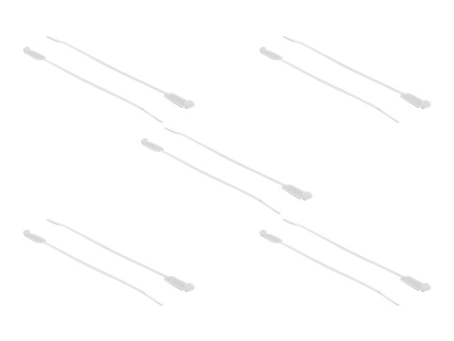 Delock Cable Tie With Label Tap - Kabelbånd - 19 Cm - Hvid (Pakke Med 10)