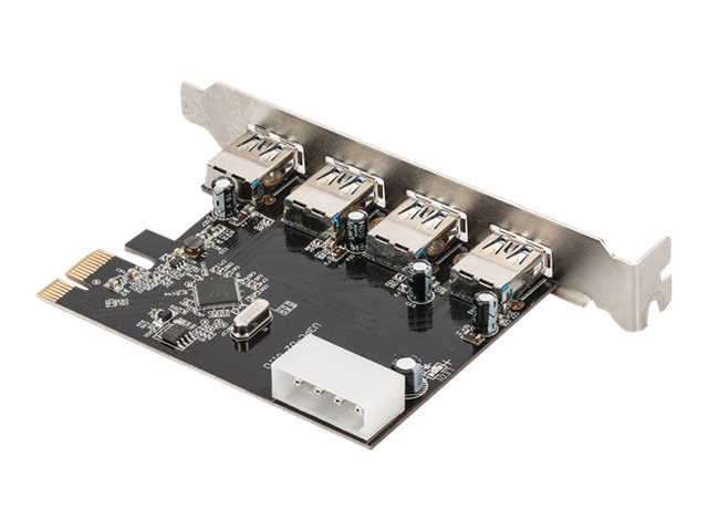 Digitus 4-Port Usb 3.0 Pci Express-Karte, Eingebaut, Kabelgebunden, Pci Express, Usb, 5000 Mbit/S