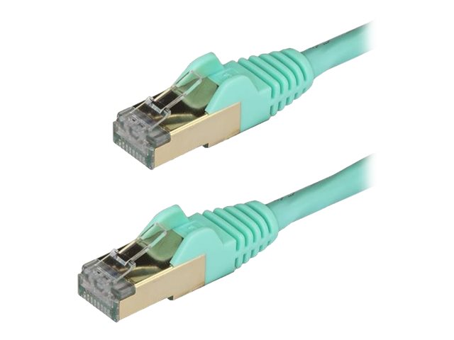 Startech.Com 1,5M Cat6a Kabel - Türkis - Patchkabel - Stp - Snagless-Rj45-Steckverbinder, 1,5 M, Cat6a, U/Ftp (Stp), Rj-45, Rj-45