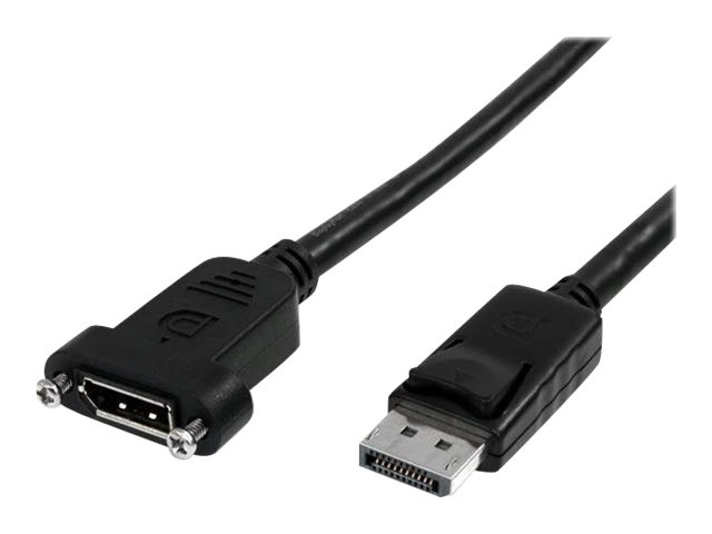 Startech.Com 1M Displayport Kabel Für Panelmontage - 4K X 2K - Displayport 1.2 Verlängerungskabel Stecker Auf Buchse - Dp Video Extender Kabel Mit Bu