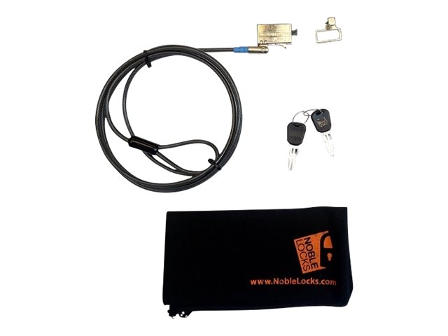 Noble Locks Tz08t Low Profile Wedge Lock With Flat Key - Sikkerhedskabelslås - Sølv - 1.8 M - For Precision M3800 Venue 11 Pro Xps 11, 12, 15