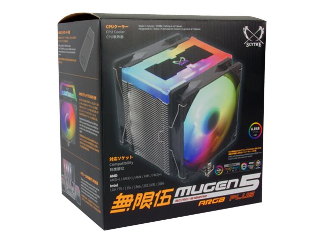 Scythe Mugen 5 Argb Plus - Processor-Køler - (For: Lga775, Lga1156, Am2, Am2+, Lga1366, Am3, Lga1155, Am3+, Lga2011, Fm1, Fm2, Lga1150, Fm2+, Lga1151
