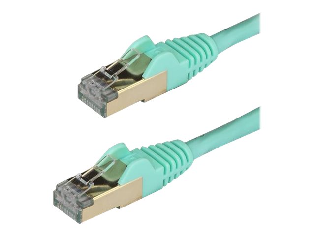 Startech.Com 7,5M Cat6a Kabel - Türkis - Patchkabel - Stp - Snagless-Rj45-Steckverbinder, 7,5 M, Cat6a, U/Ftp (Stp), Rj-45, Rj-45