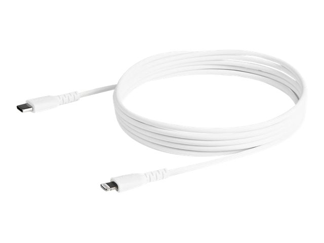 Startech.Com 2M Strapazierfähiges Weißes Usb-C Auf Lightning-Kabel - Hochbelastbare, Robuste Aramidfaser - Usb Typ-C Auf Lightningkabel - Lade-/Synch