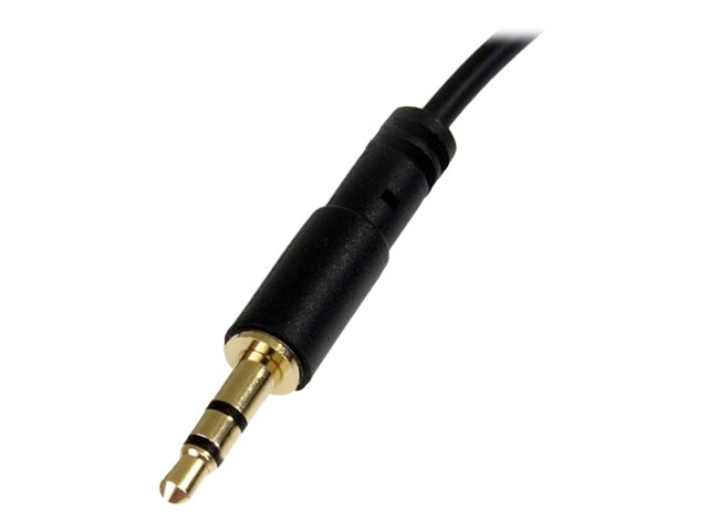Startech.Com 1,8M 3,5Mm Stereo Audiokabel Rechts Gewinkelt - St/St, 3.5Mm, Männlich, 3.5Mm, Männlich, 1,8 M, Schwarz