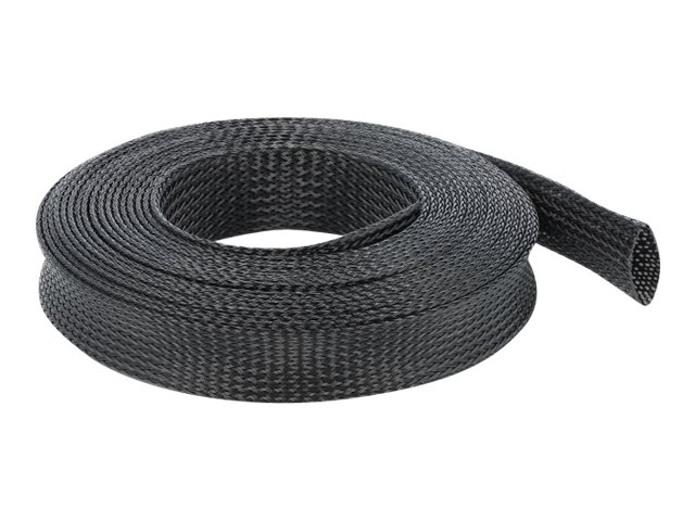 Delock Braided Sleeving - Udvidbar Omspunden Kabelkasse - 5 M - Sort