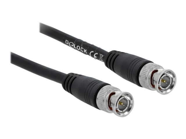 Delock - Videokabel - Bnc Han Til Bnc Han - 25 M - Koaksial - Sort