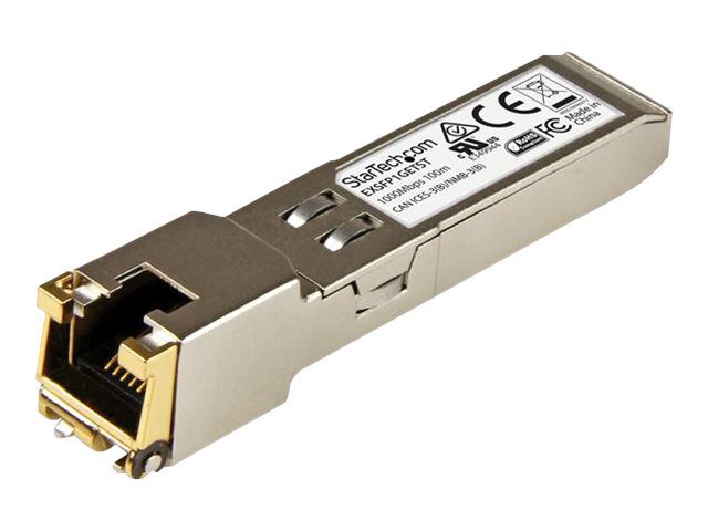 Startech.Com Juniper Ex-Sfp-1Ge-T Kompatibles Sfp-Modul, 1000Base-T, Sfp Zu Rj45 Cat6/Cat5e, 1Ge Gigabit Ethernet Sfp, Rj-45 (Kupfer) 100M, 1Gbps/100