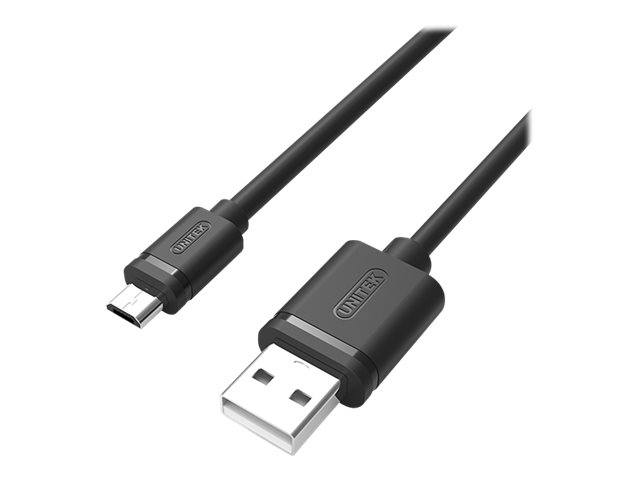 Unitek Y-C435gbk - Usb-Kabel - Micro-Usb Type B (Han) Til Usb (Han) - Usb 2.0 - 2.4 A - 3 M - Sort