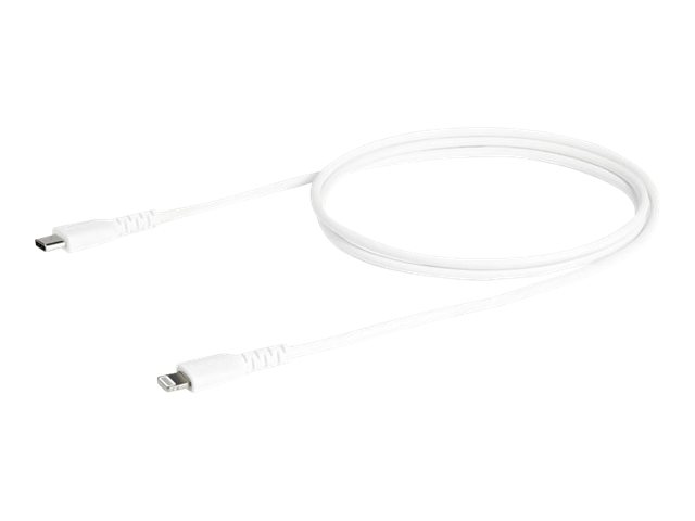 Startech (1M) Durable White Usb-C To Lightning Cable, Heavy Duty Rugged Aramid Fiber Usb Type A To Lightning Charger/Sync Power Cord, Apple Mfi Certi