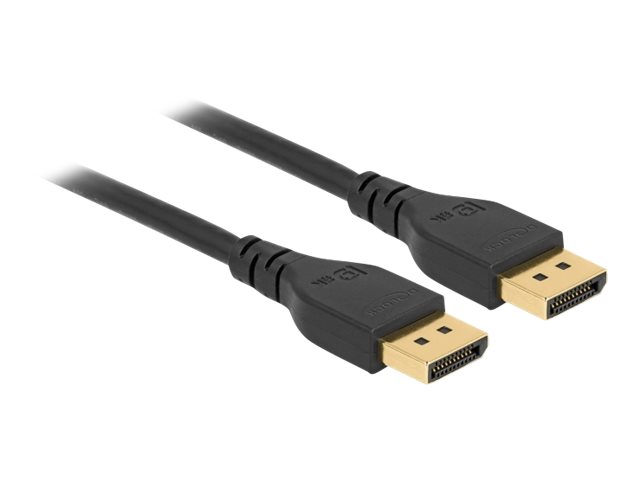Delock - Displayport Kabel - Displayport (Han) Til Displayport (Han) - Displayport 1.4 - 2 M - 8K Support - Sort